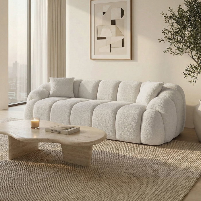 Atelier Del Sofa Octavio - Sofá de 3 Plazas Blanco